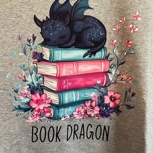 Gray Women’s 'Book Dragon' Shirt